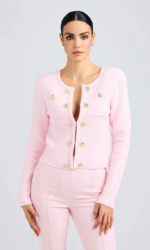 Generation love - Cypress Knit Cardigan - Petal Pink sold by Jessie Boutique