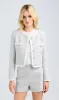 Generation love - Amber Tweed Jacket - Silver Multi/White sold by Jessie Boutique