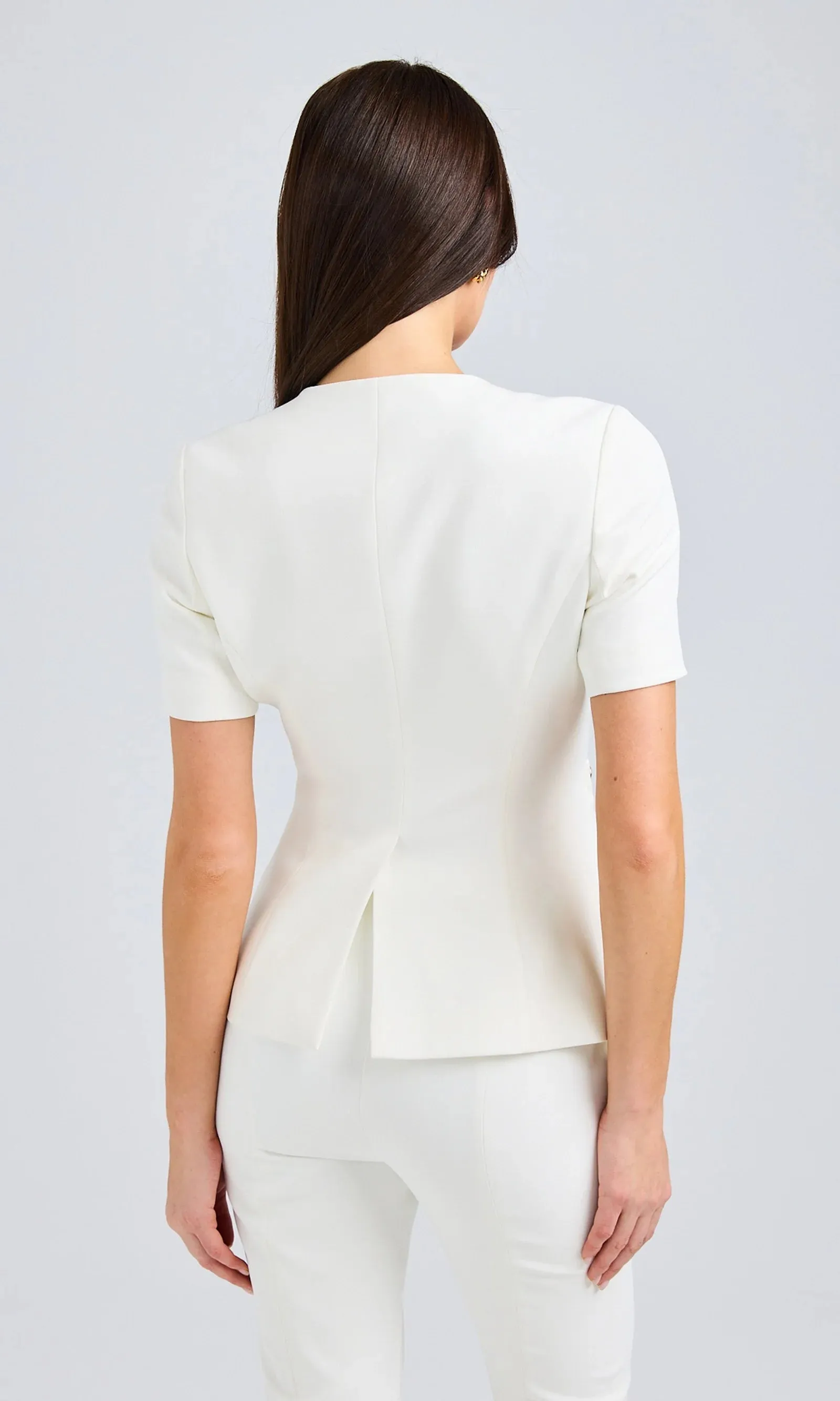 Generation love - Reyes Crepe Jacket - White sold by Jessie Boutique product image thumbnail 3