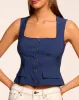 Ramy Brook - Suki Tank Top - Spring Navy sold by Jessie Boutique