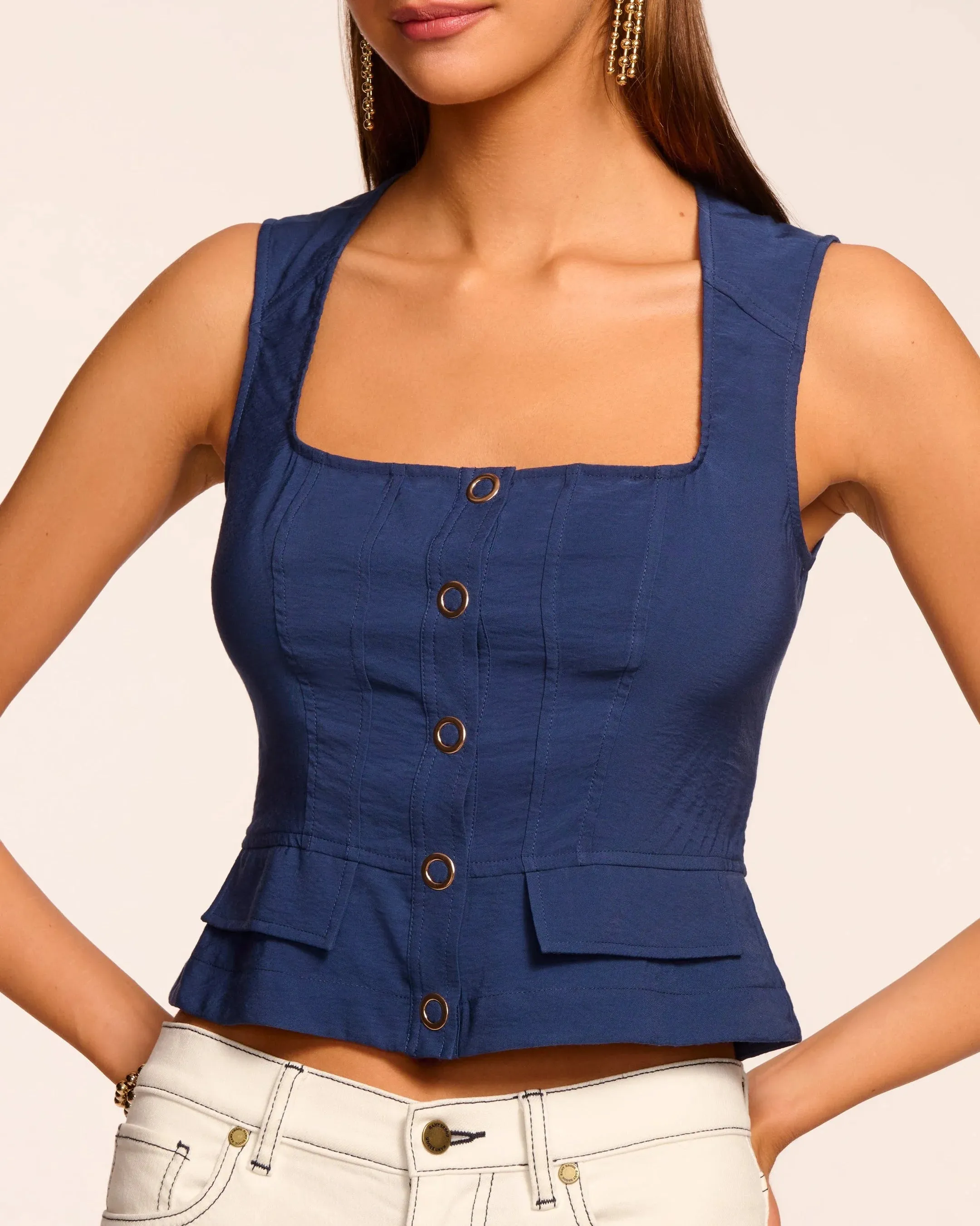 Ramy Brook - Suki Tank Top - Spring Navy sold by Jessie Boutique product image thumbnail 2
