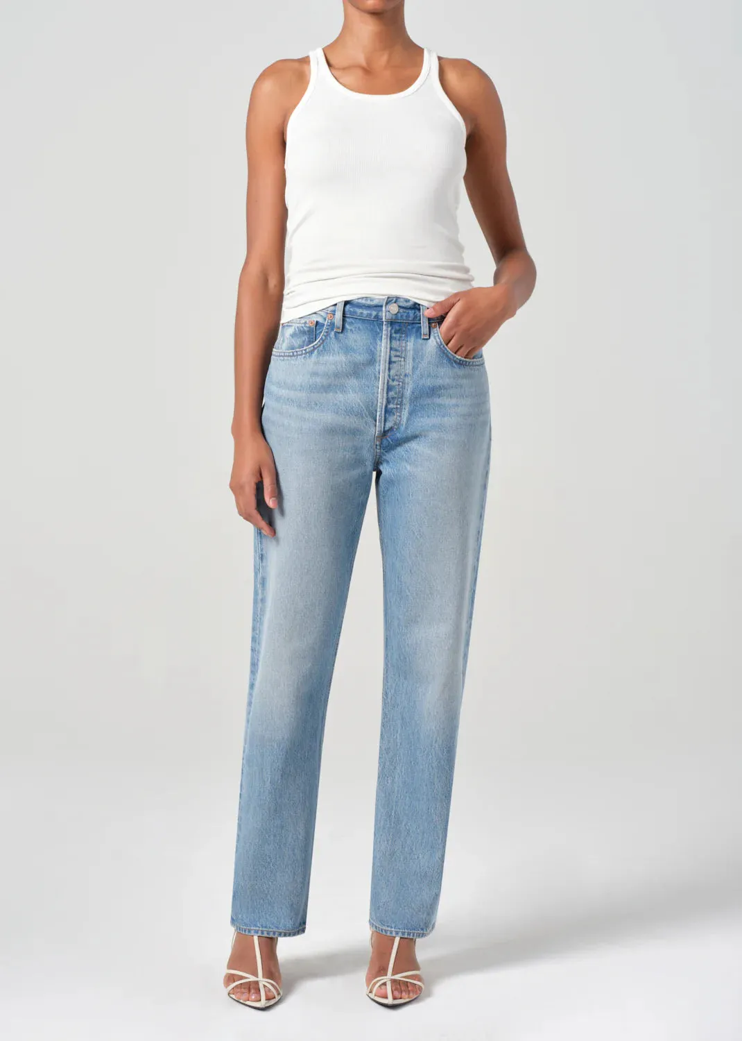 Agolde - 90's Pinch Waist High Rise Straight - Infinite sold by Jessie Boutique