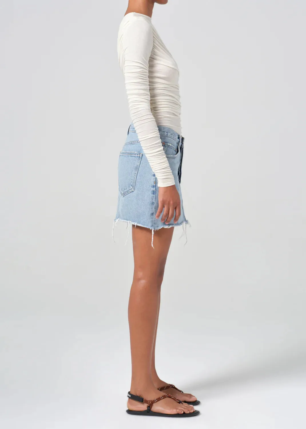 Agolde - V-Waist Mini Skirt - Force sold by Jessie Boutique product image thumbnail 3
