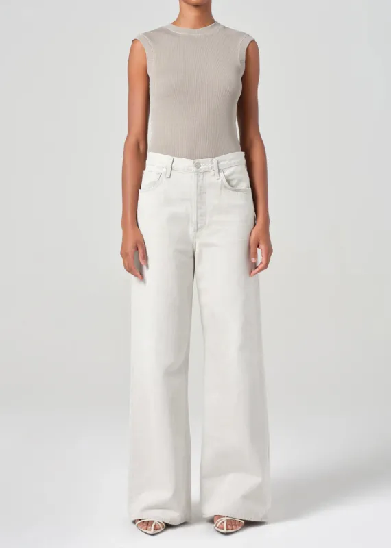 Agolde - Dame High Rise Wide Leg No Cuff - Colina sold by Jessie Boutique