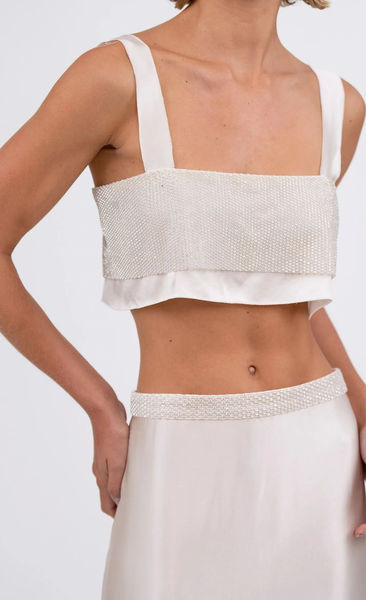 Nonchalant - Capri Crop - Champagne sold by Jessie Boutique product image thumbnail 2