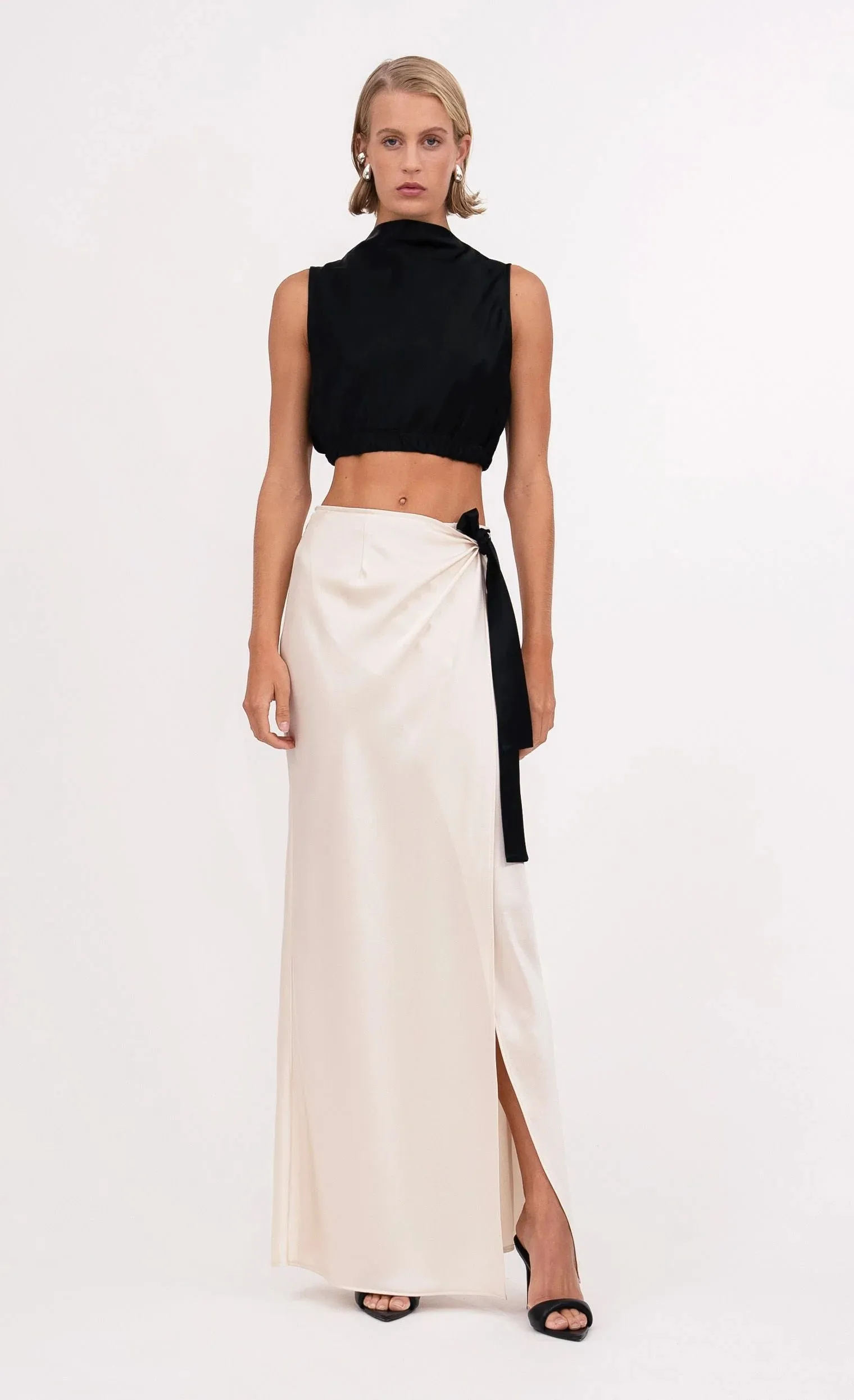 Nonchalant - Farah Skirt - Champagne sold by Jessie Boutique