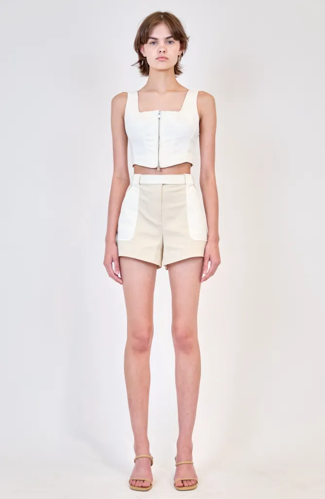 Simkhai - Lourie Cotton Short - Ivory Multi sold by Jessie Boutique