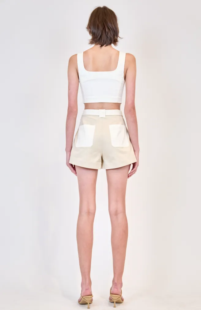 Simkhai - Lourie Cotton Short - Ivory Multi sold by Jessie Boutique product image thumbnail 2