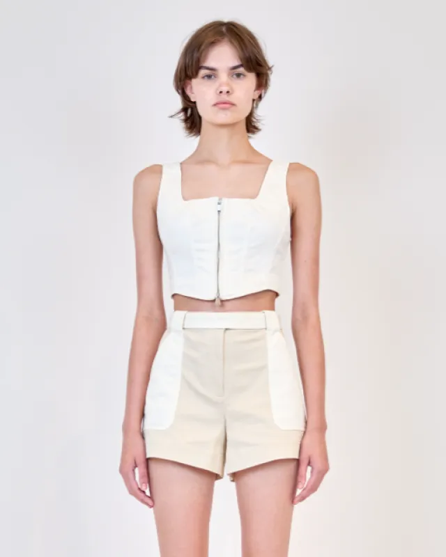 Simkhai - Kateri Bustier Top - Ivory sold by Jessie Boutique