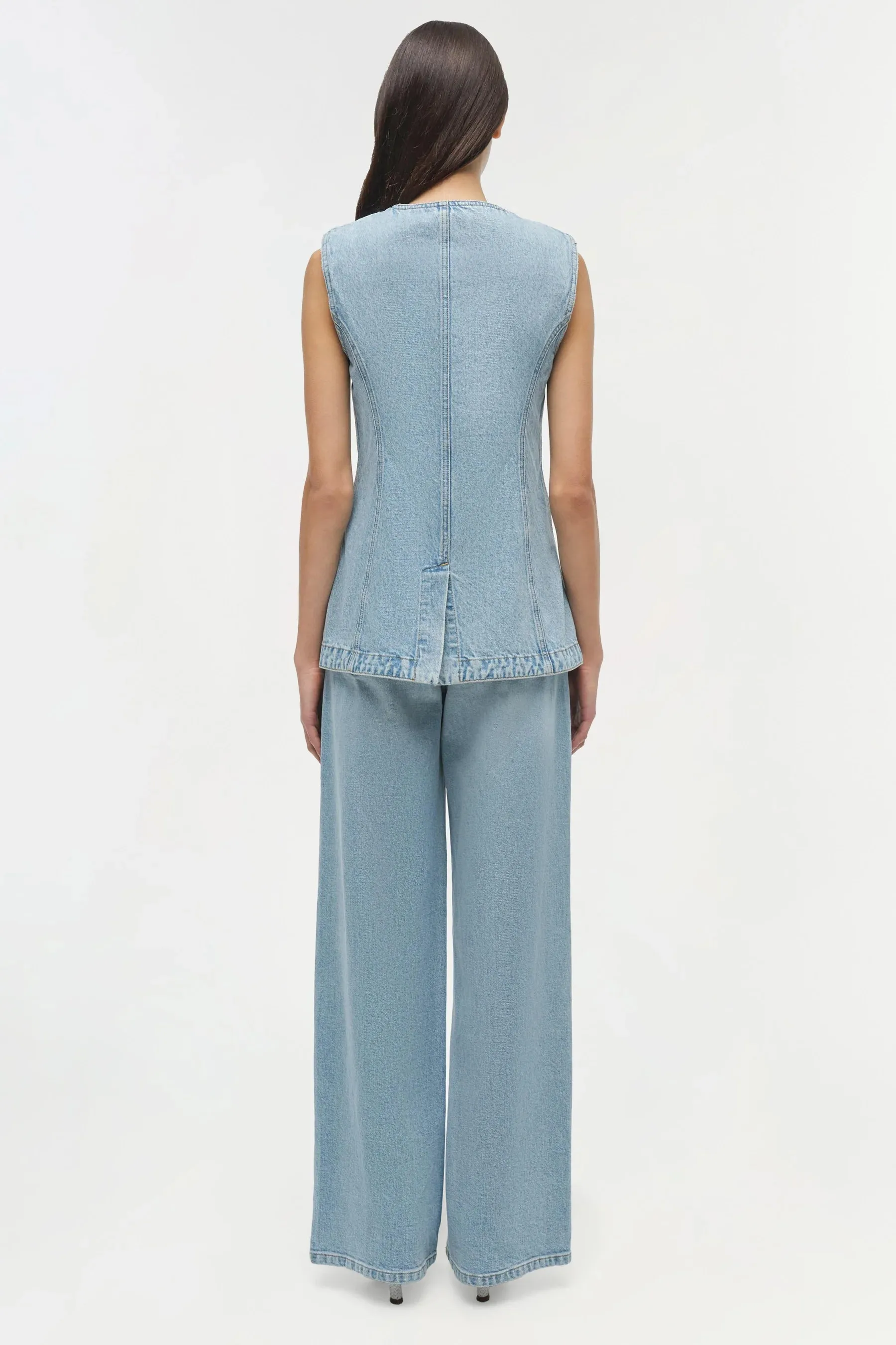 Simkhai - Charley Denim Top - Del Mar sold by Jessie Boutique product image thumbnail 2