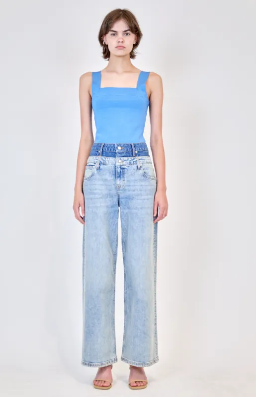 Simkhai - Madine Tank Top - Blue Hydrangea sold by Jessie Boutique