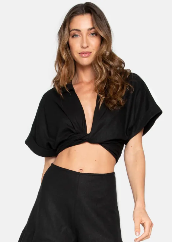 JBQ - Chiara Top - Black sold by Jessie Boutique