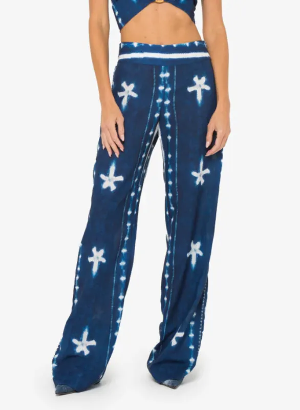 JBQ - Aziza Pant - Indigo Shibori sold by Jessie Boutique