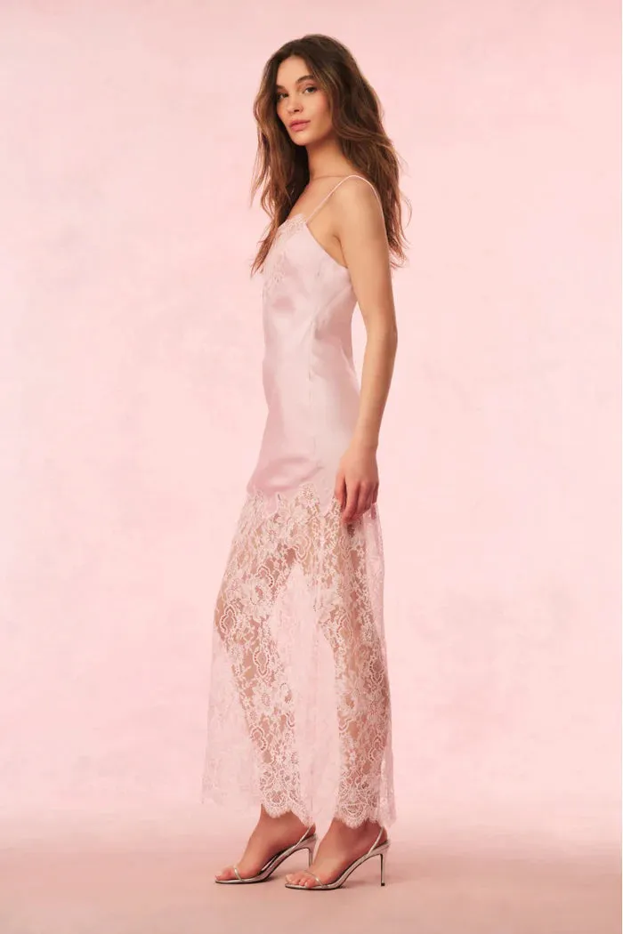 Loveshackfancy - Amarissa Lace Slip Dress - Pink Magnolia sold by Jessie Boutique product image thumbnail 3