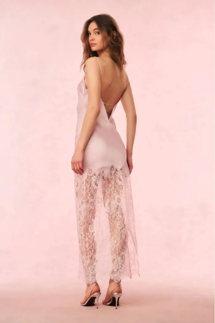 Loveshackfancy - Amarissa Lace Slip Dress - Pink Magnolia sold by Jessie Boutique product image thumbnail 4