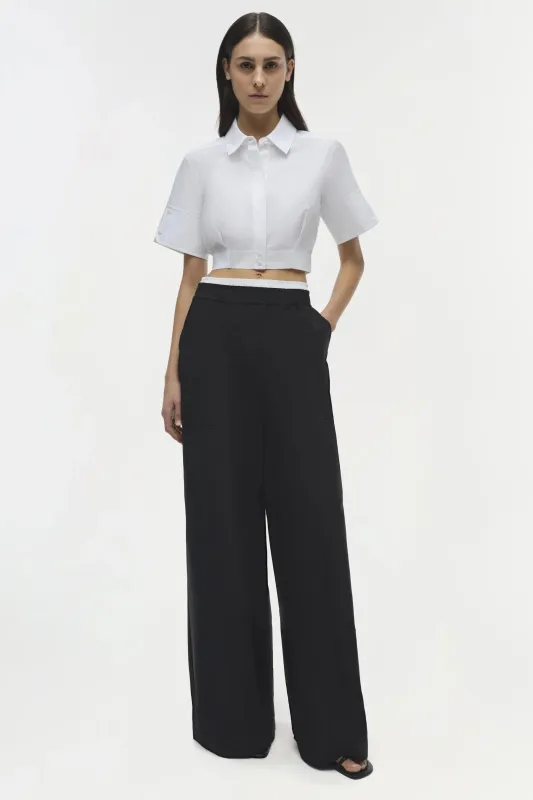 Simkhai - Olly Double Waistband Pant - Black Multi sold by Jessie Boutique