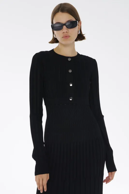 Toccin - Gabrielle Pointelle Cardigan - Jet sold by Jessie Boutique