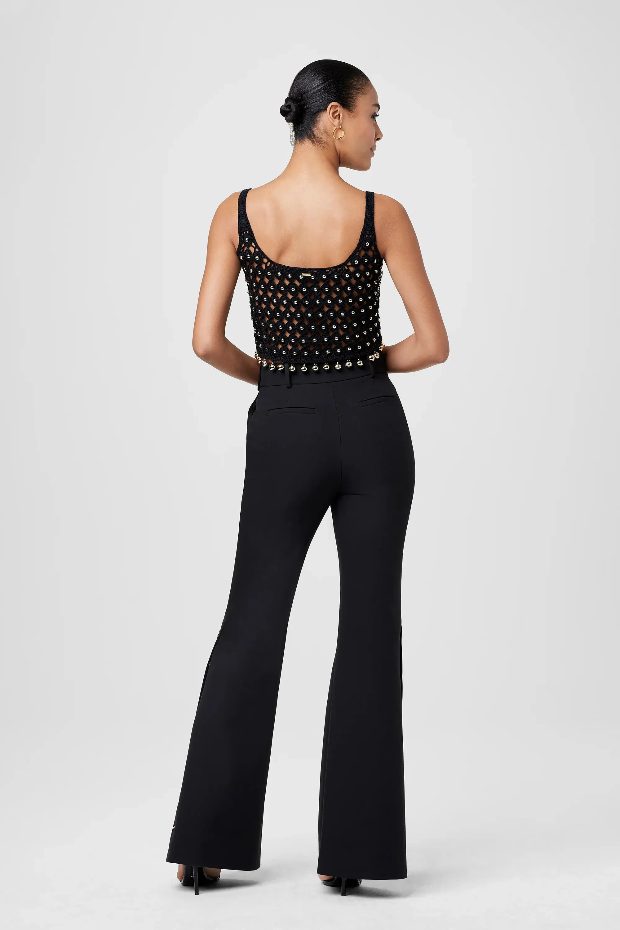 Toccin - Gracie High Waist Side Button Pant - Jet sold by Jessie Boutique product image thumbnail 3