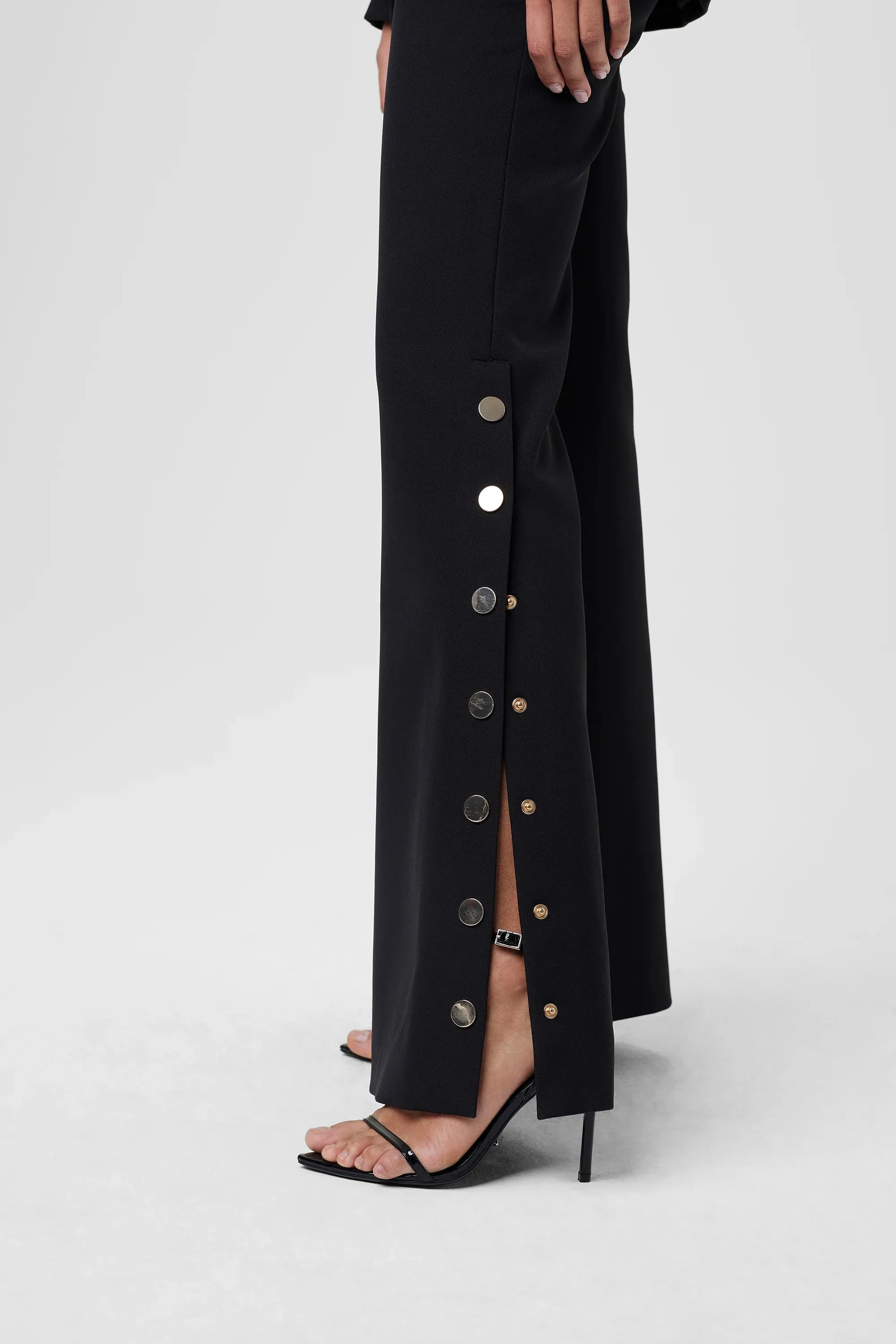 Toccin - Gracie High Waist Side Button Pant - Jet sold by Jessie Boutique product image thumbnail 2