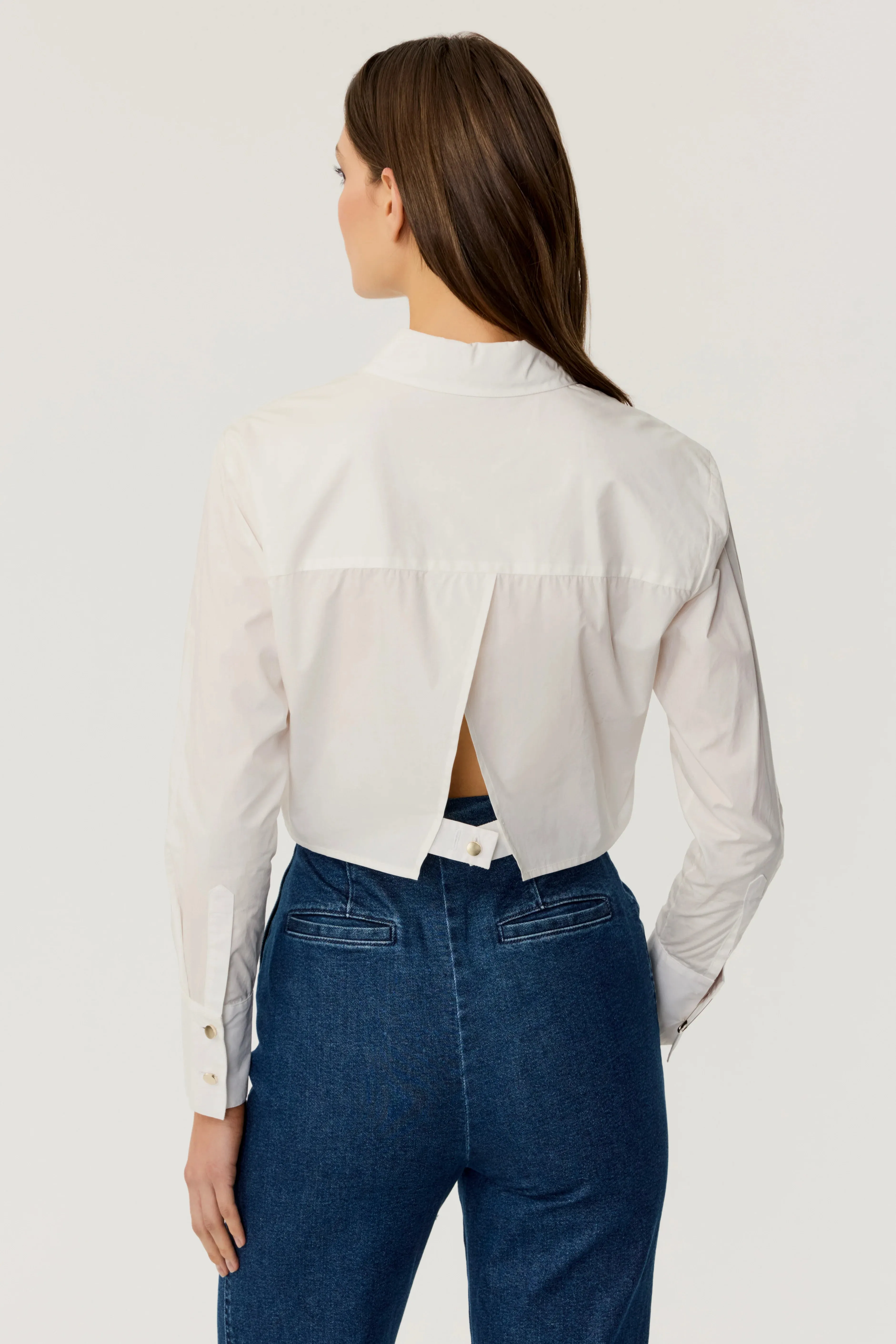 Toccin - Anna Open Back Shirt - Optic sold by Jessie Boutique product image thumbnail 2