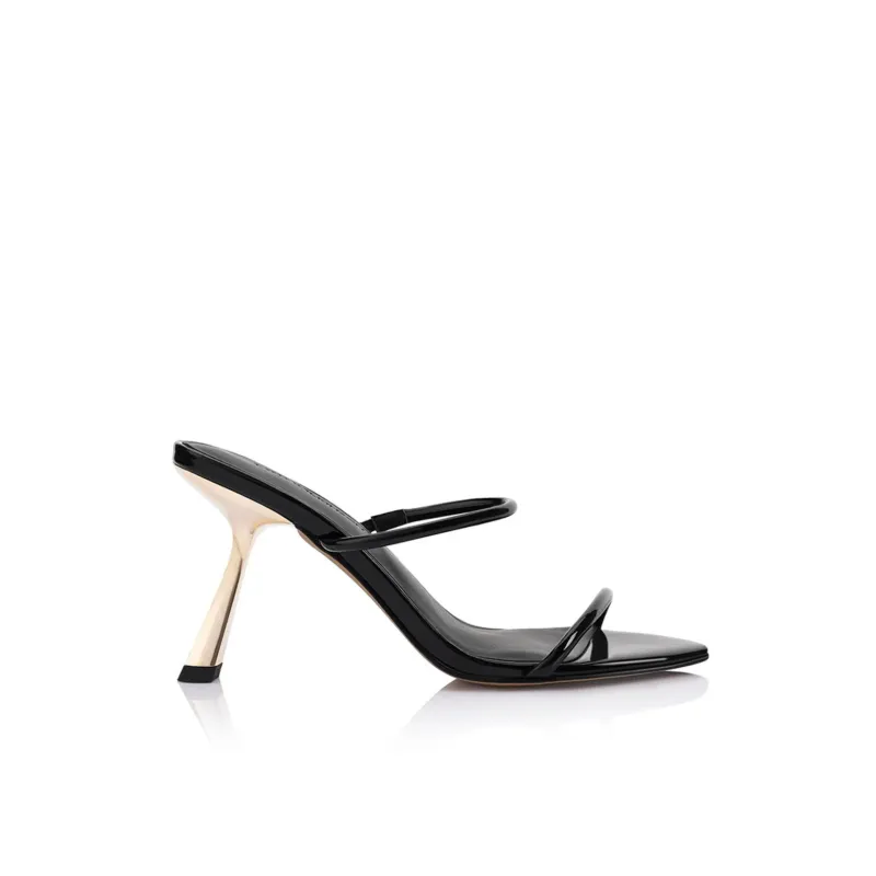 Lana Wilkinson - Marilyn Sandal Patent Leather - Black sold by Jessie Boutique
