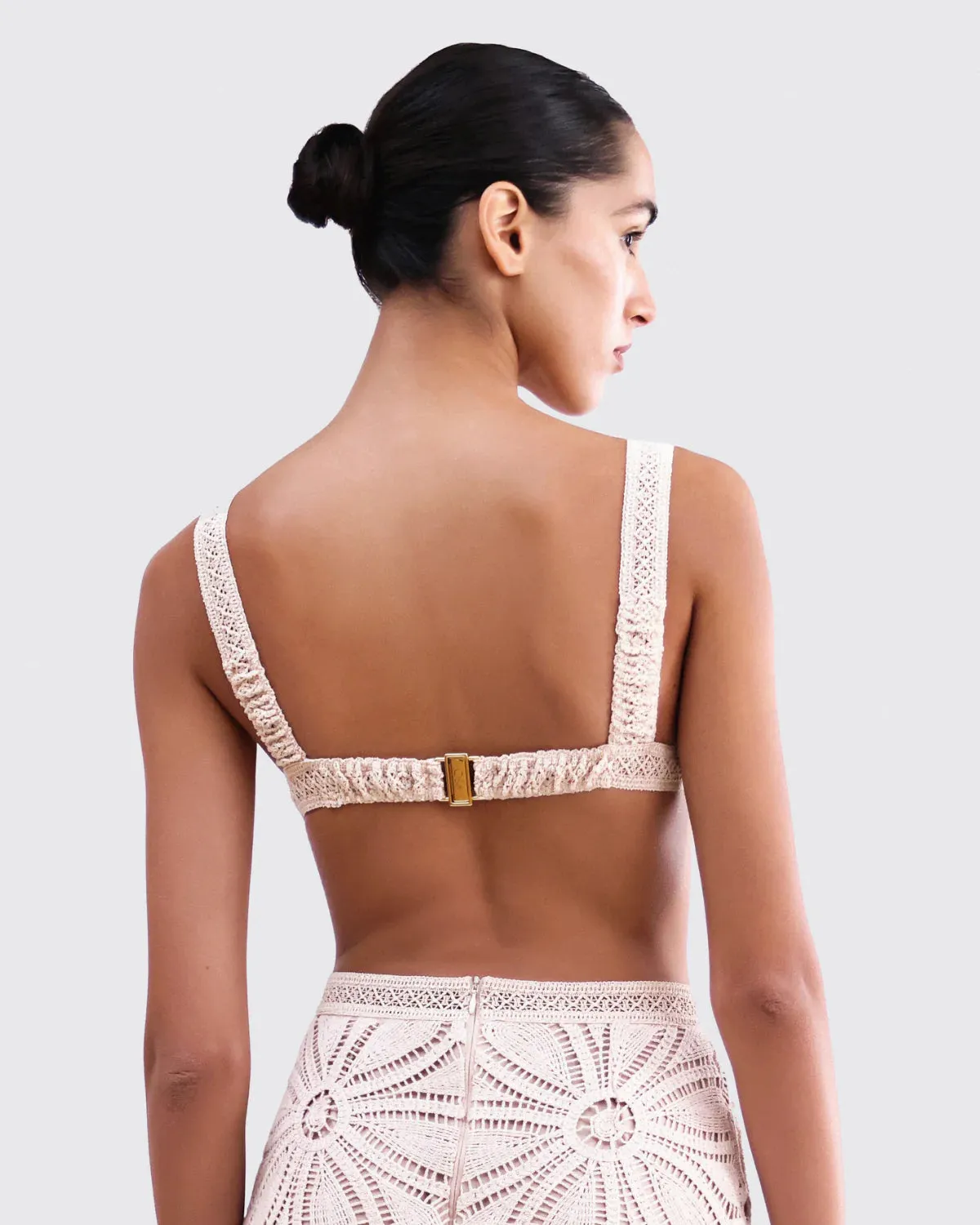 Patbo - Camila Coelho Crochet Bralette - Beige sold by Jessie Boutique product image thumbnail 2