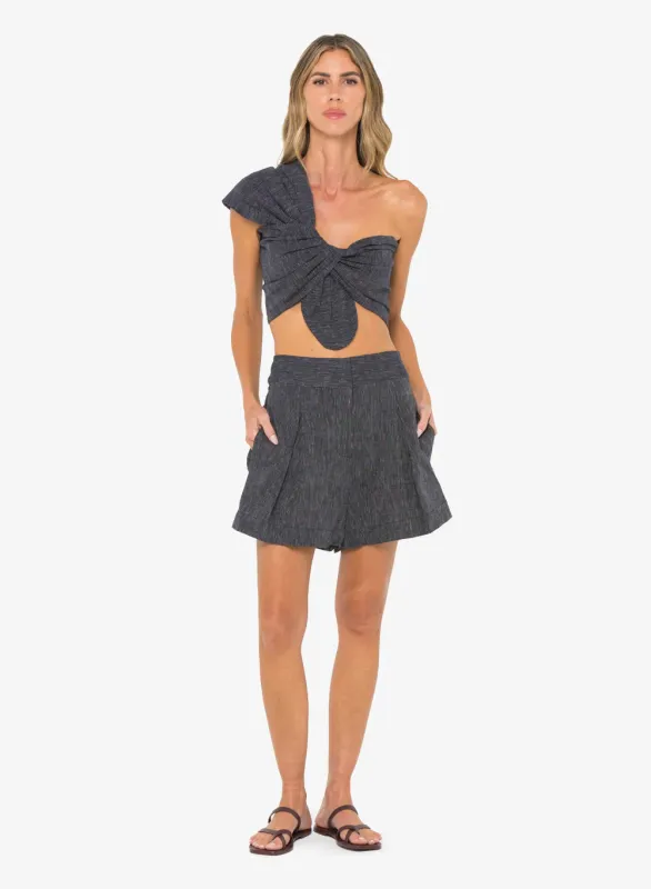 JBQ - Marlow Shorts - Midnight Stripe sold by Jessie Boutique