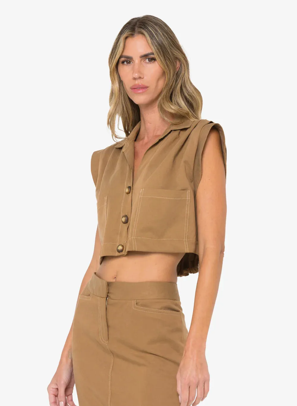 JBQ - Preen Top - Caramel sold by Jessie Boutique product image thumbnail 2