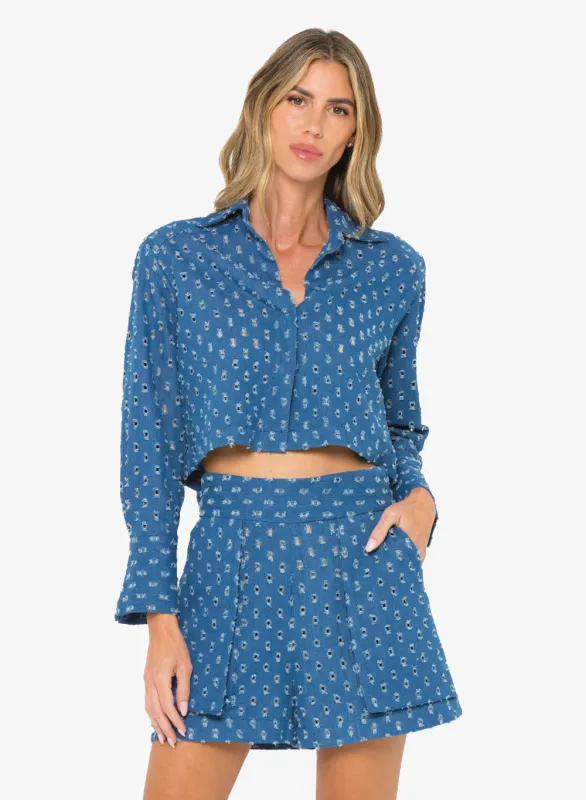 JBQ - Pepper Top - Denim sold by Jessie Boutique