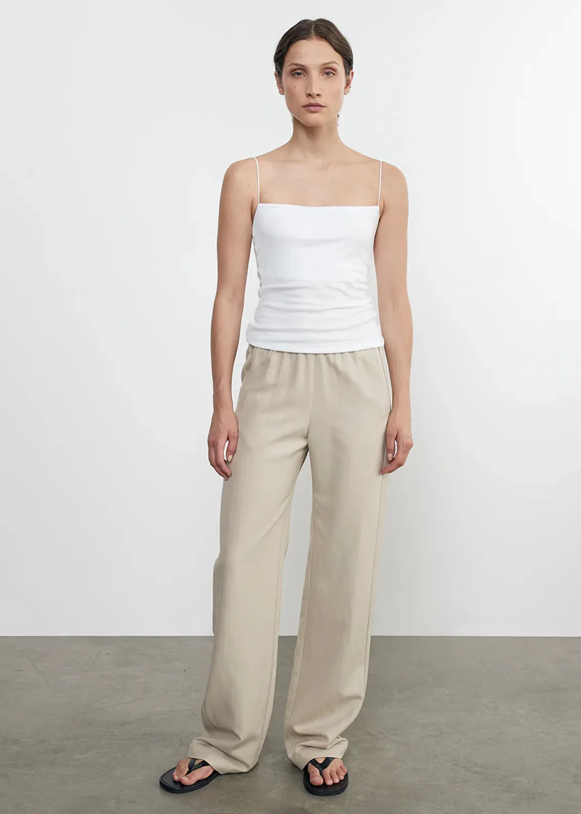 Enza Costa - Essential Strappy Tank - White sold by Jessie Boutique product image thumbnail 2