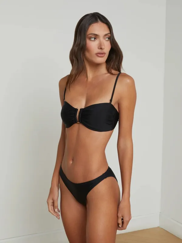 L'agence - Nicole Bikini Bottom - Black sold by Jessie Boutique