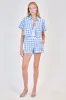 Simkhai - Dax Short - Blue Hydrangea Gingham sold by Jessie Boutique