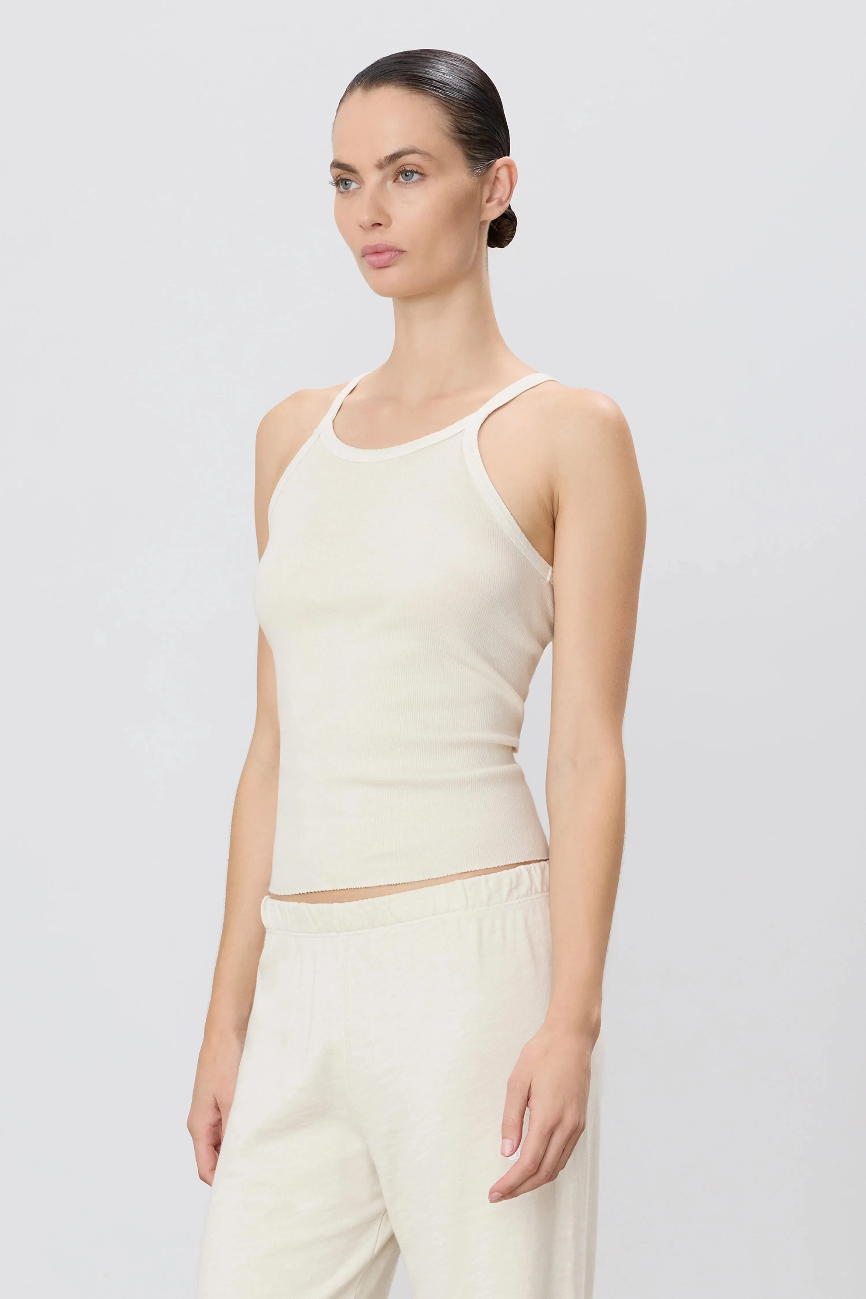 Eterne - Rib Tank - Bone sold by Jessie Boutique