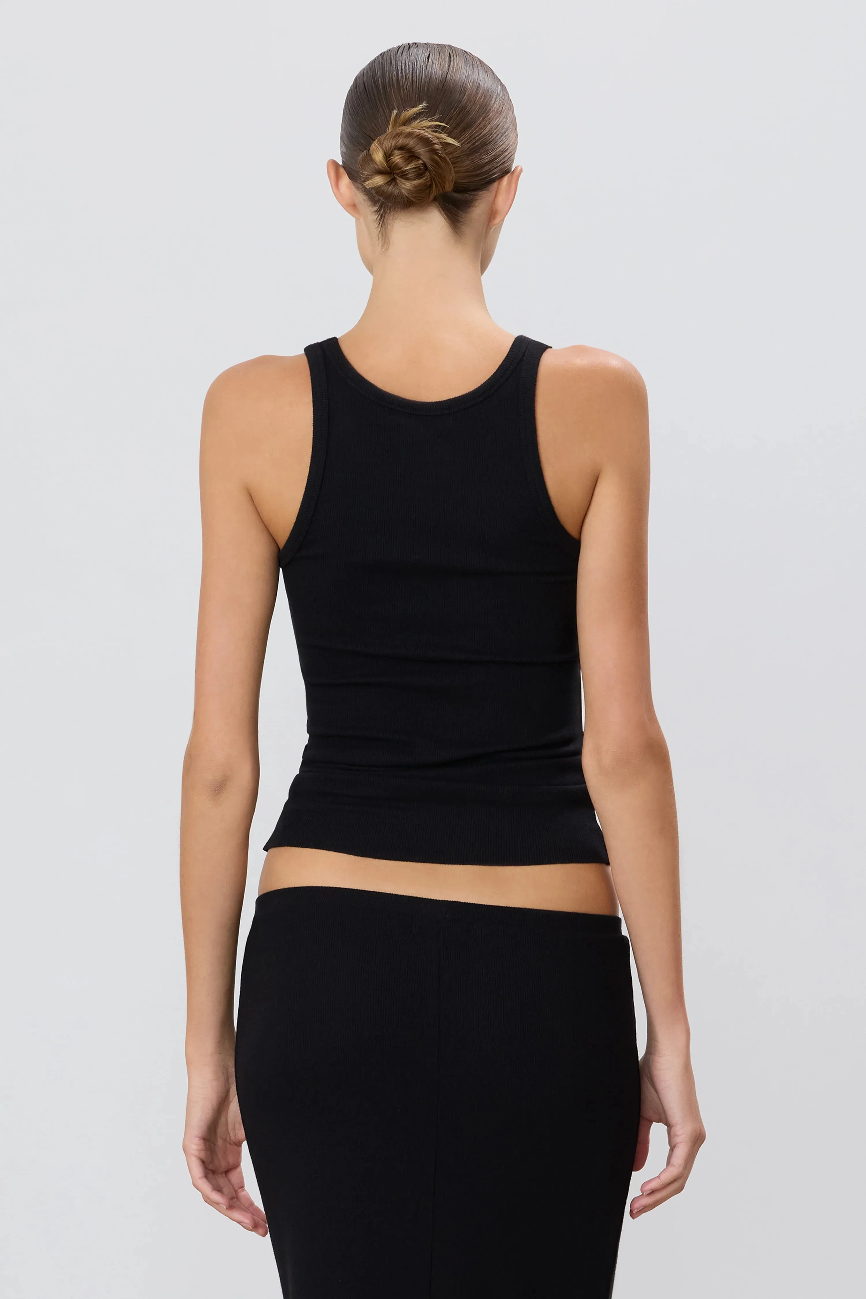 Eterne - High Neck Fitted Tank - Black sold by Jessie Boutique product image thumbnail 2