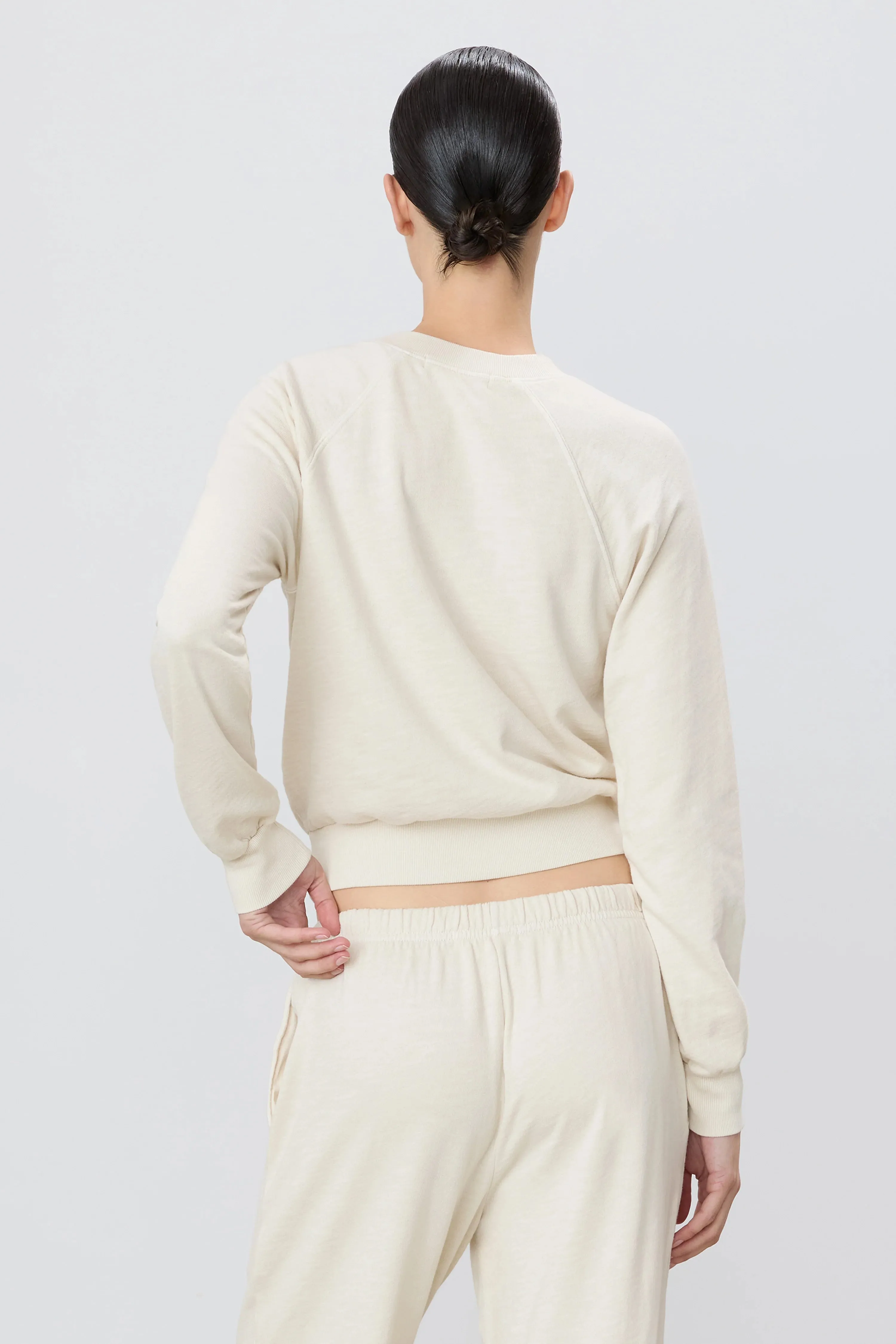 Eterne - Shrunken Raglan Sweatshirt - Bone sold by Jessie Boutique product image thumbnail 2