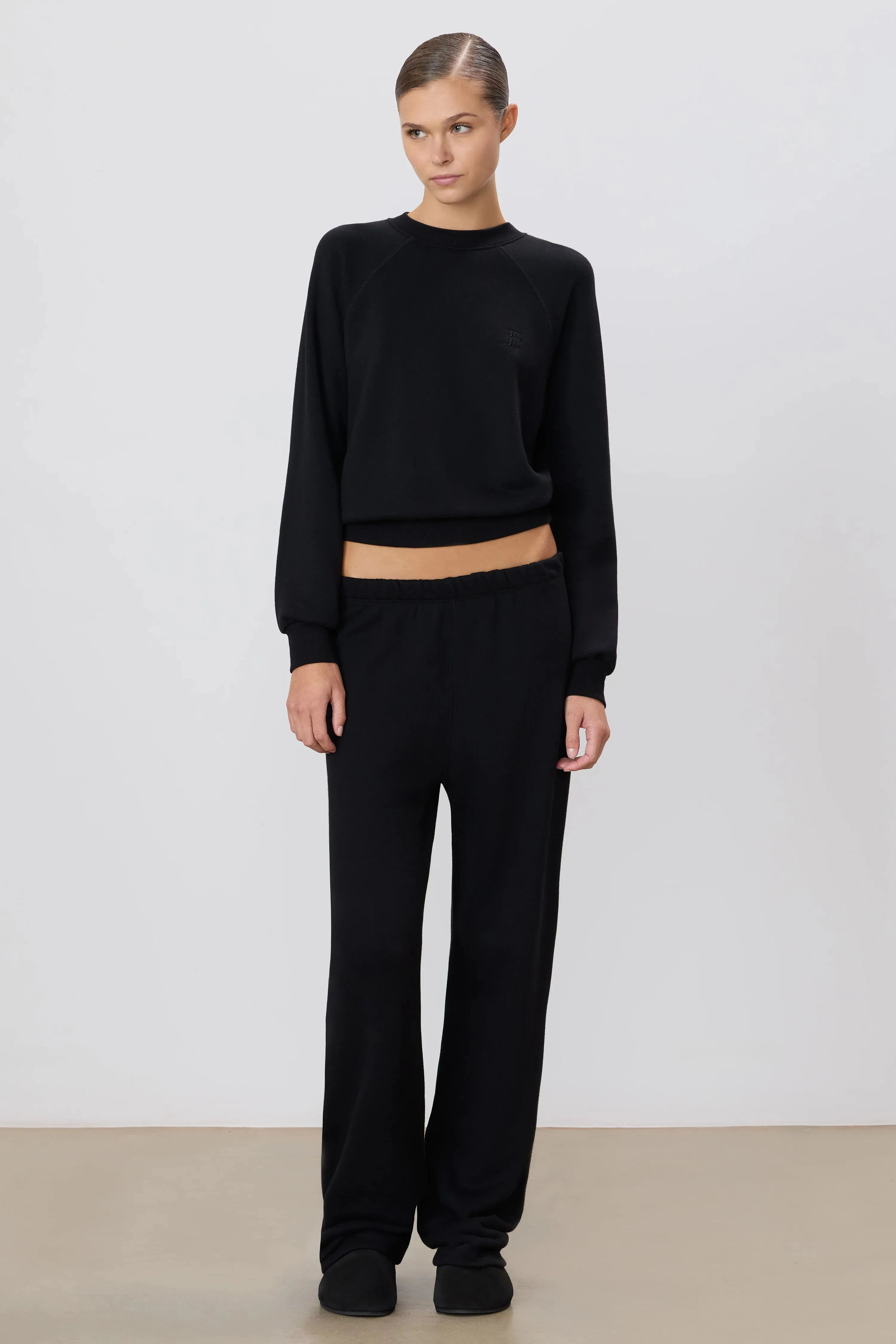 Eterne - Straight Leg Sweatpant - Black sold by Jessie Boutique