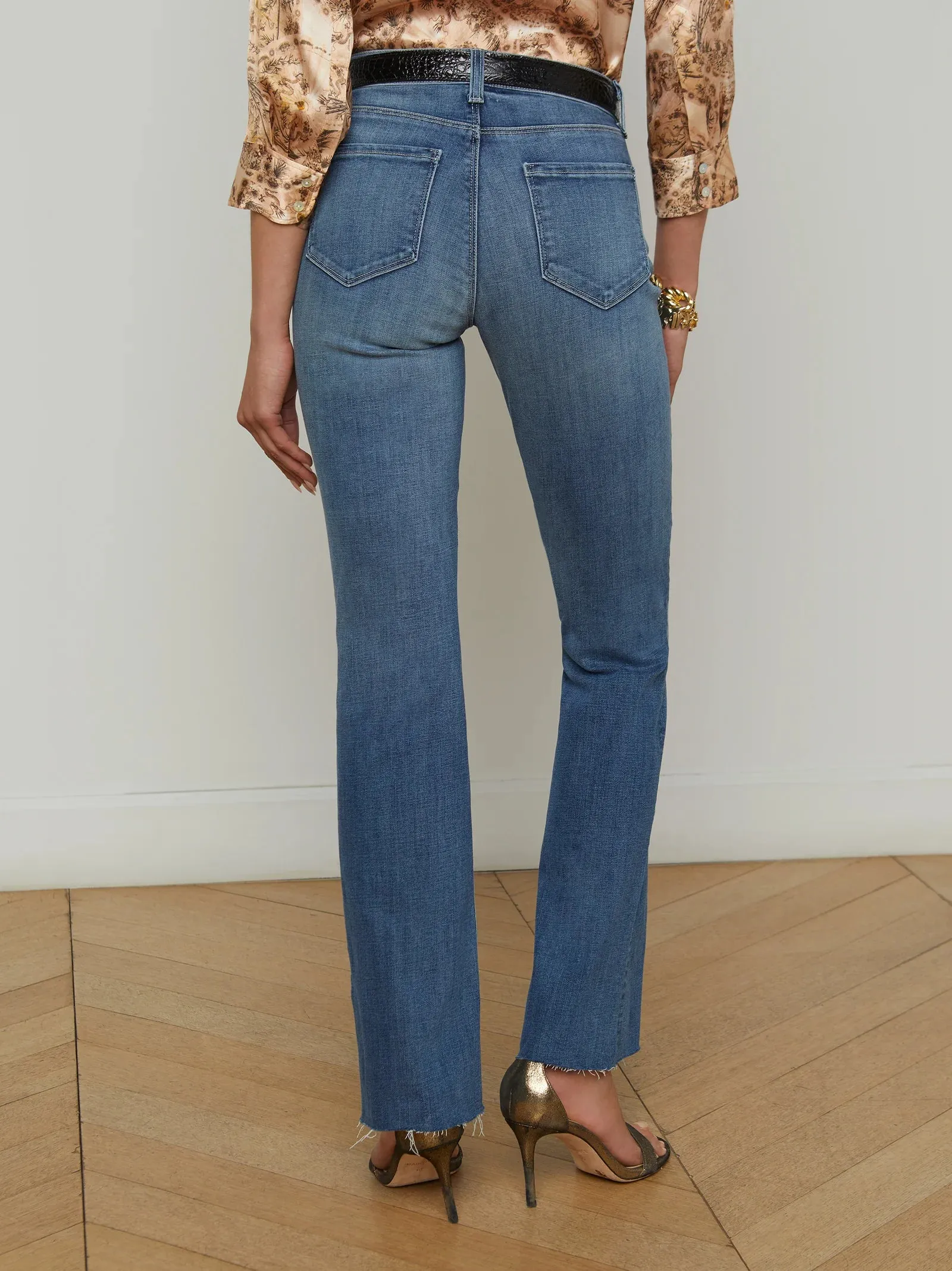L'agence - Sneeki Low-Rise Straight-Leg Jean - Hanson sold by Jessie Boutique product image thumbnail 3