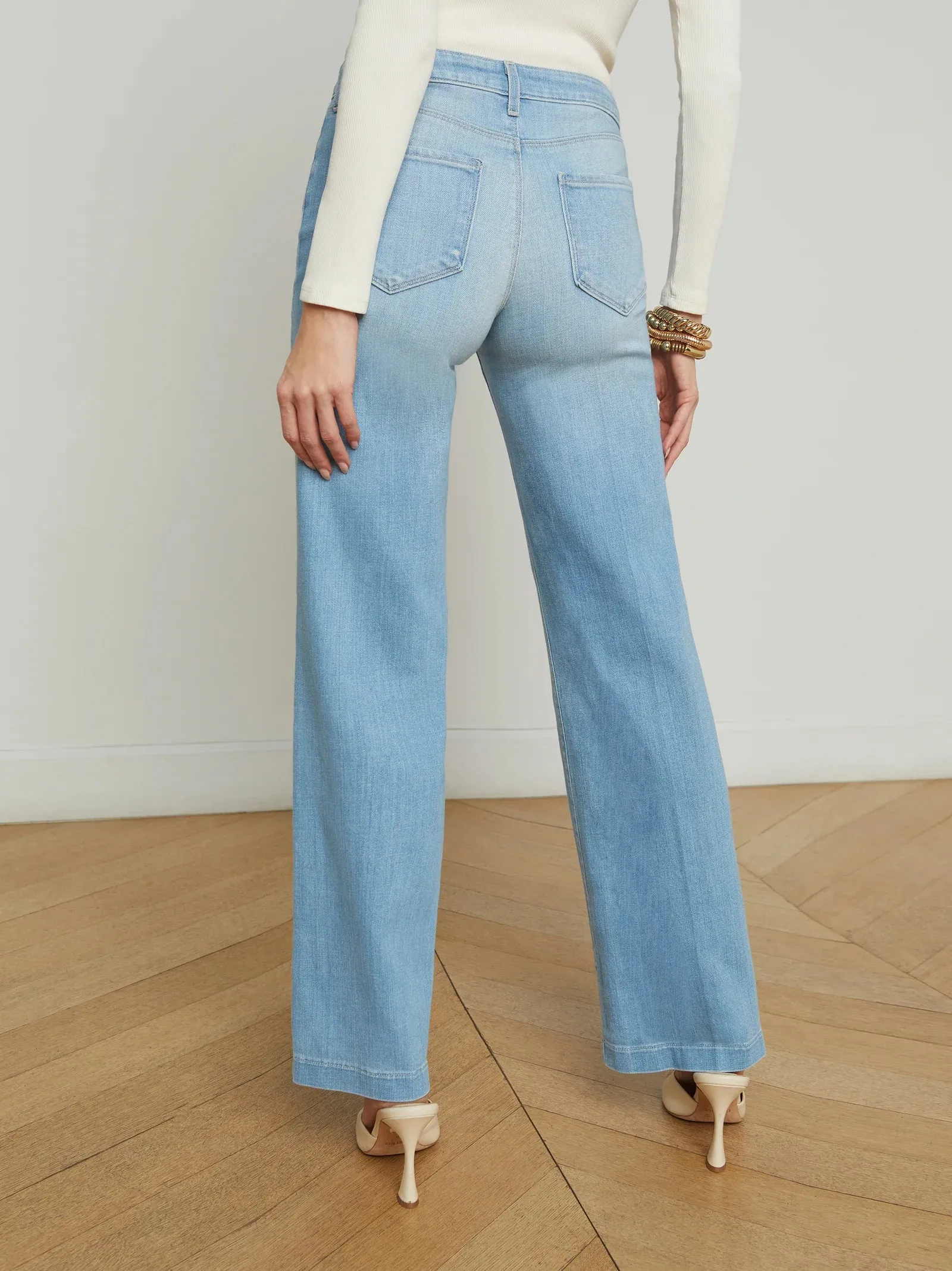 L'agence - Joanne Low-Rise Wide-Leg Jean - Essex sold by Jessie Boutique product image thumbnail 3