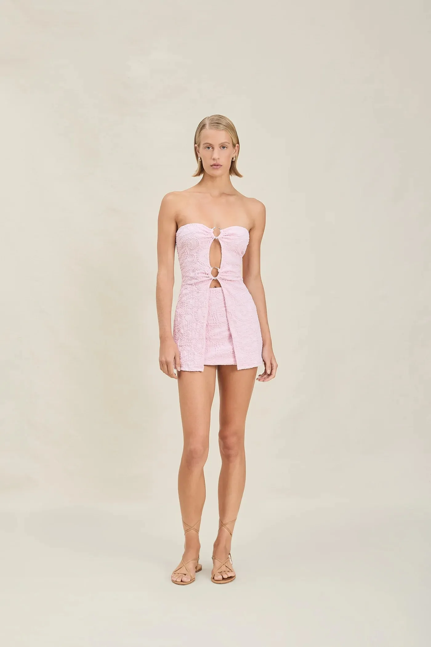 Devon Windsor - Jace Skirt - Pink Swirl sold by Jessie Boutique product image thumbnail 3