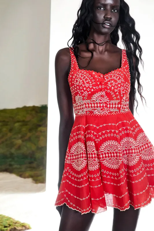 Charo Ruiz - Winnie Short Dress - Red sold by Jessie Boutique