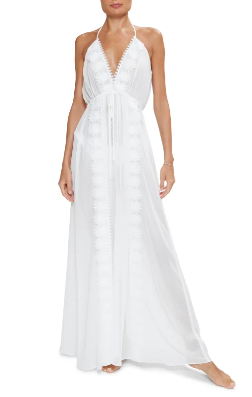 Ramy Brook - Nikole V-Neck Coverup Maxi Dress - White made by Ramy Brook