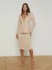 L'agence - Clementine Lace Blazer - Doeskin sold by Jessie Boutique