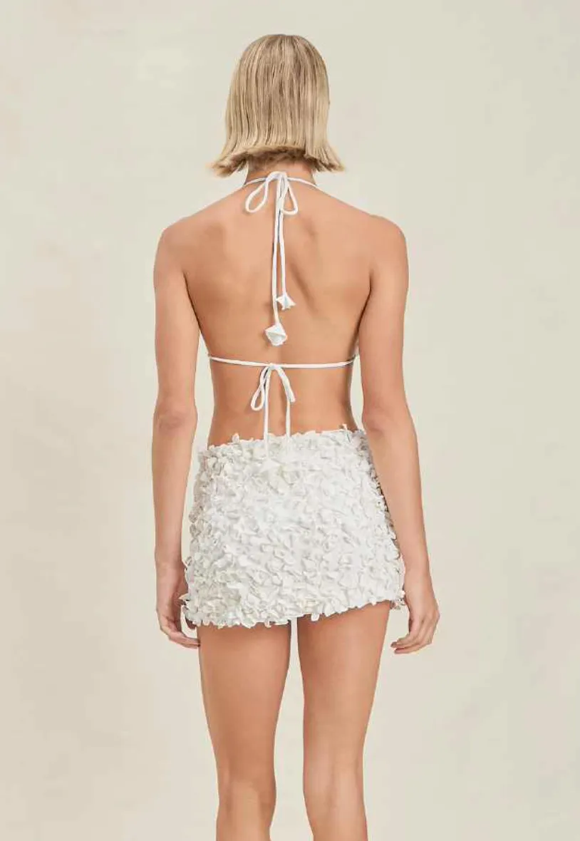 Devon Windsor - Leena Skirt - Off-White Texture sold by Jessie Boutique product image thumbnail 4