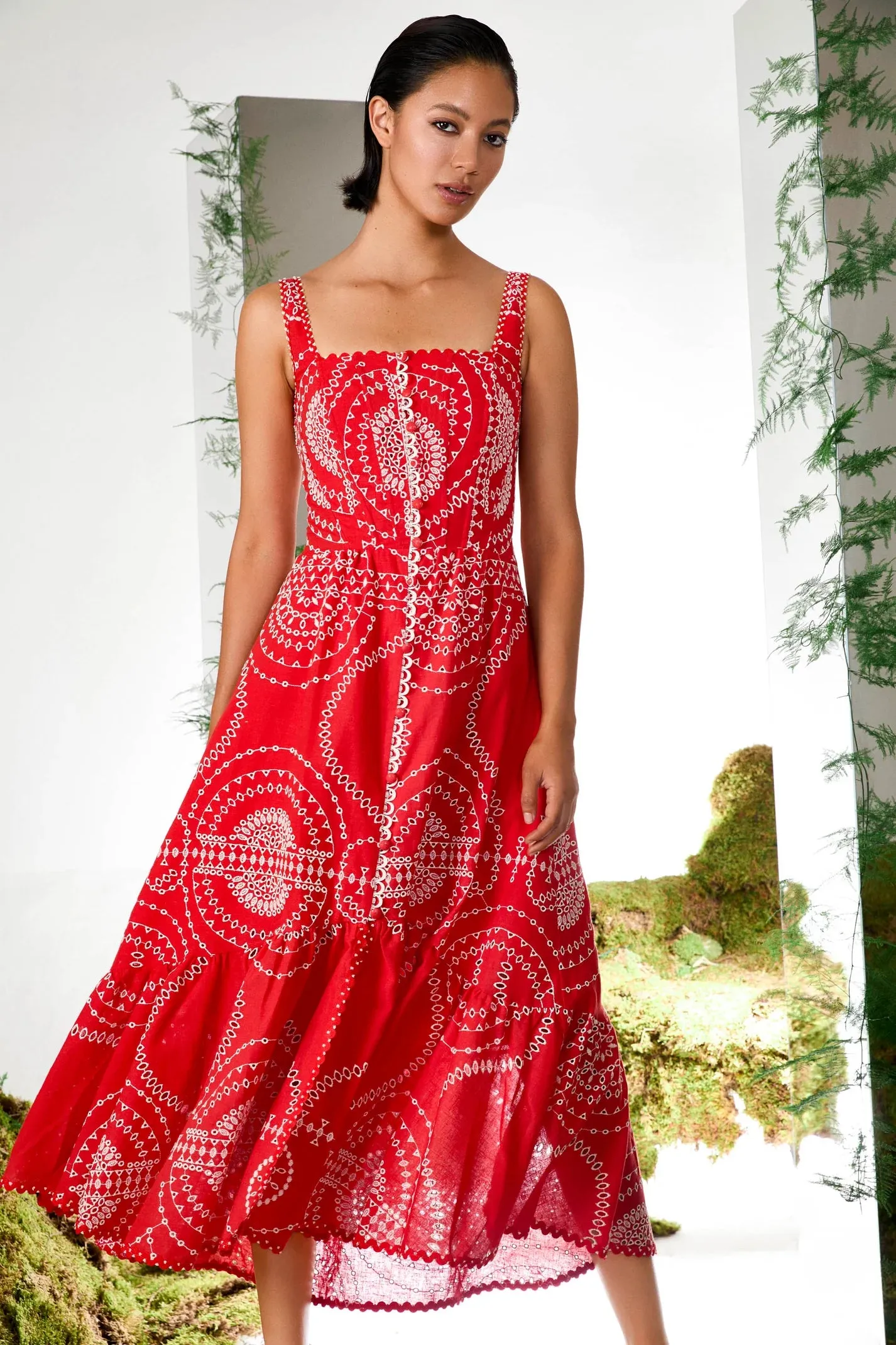Charo Ruiz - Greba Long Dress - Red sold by Jessie Boutique