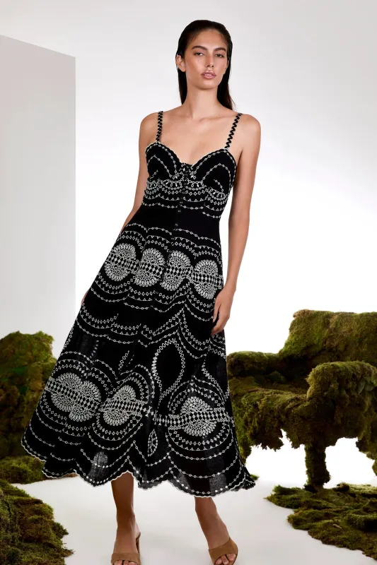 Charo Ruiz - Catta Long Dress - Black sold by Jessie Boutique