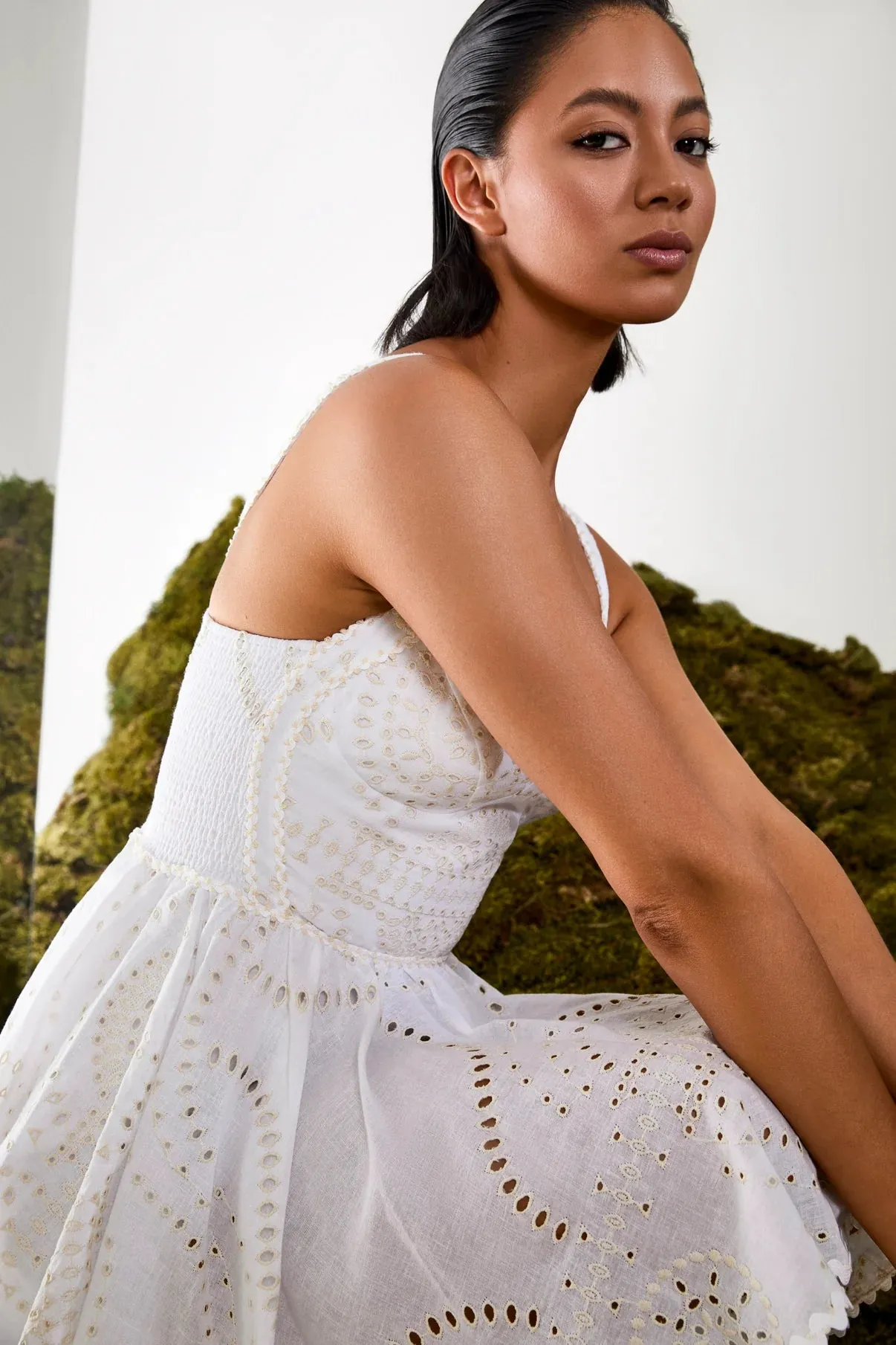 Charo Ruiz - Birdie Short Dress - Ivory sold by Jessie Boutique product image thumbnail 2