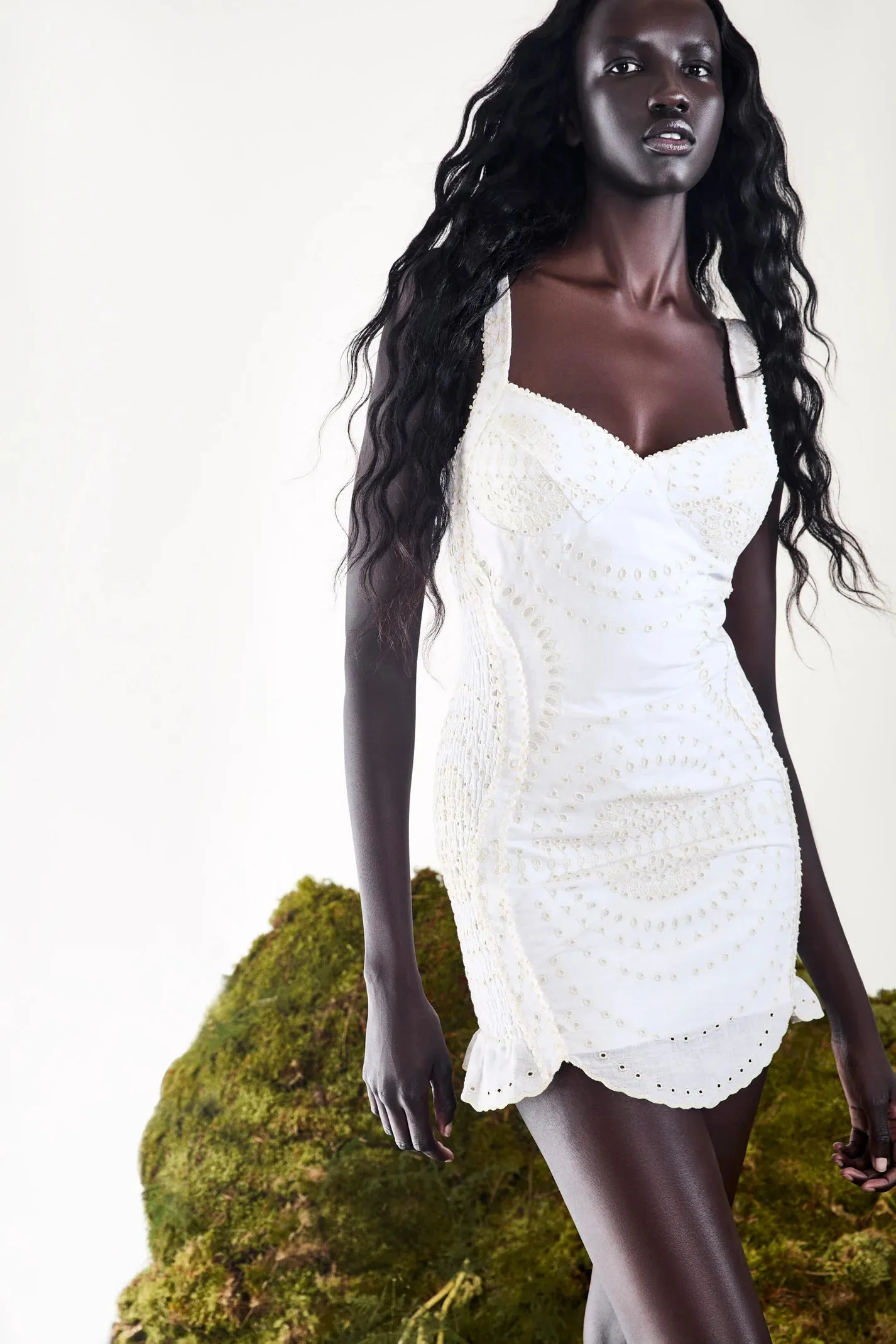 Charo Ruiz - Short Dress Auri - Ivory sold by Jessie Boutique