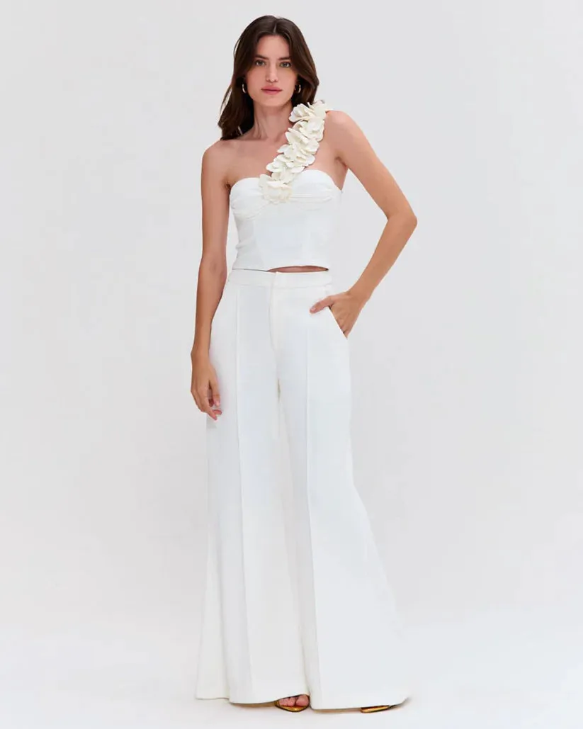 Patbo - Merian Knit Pant - Off White sold by Jessie Boutique