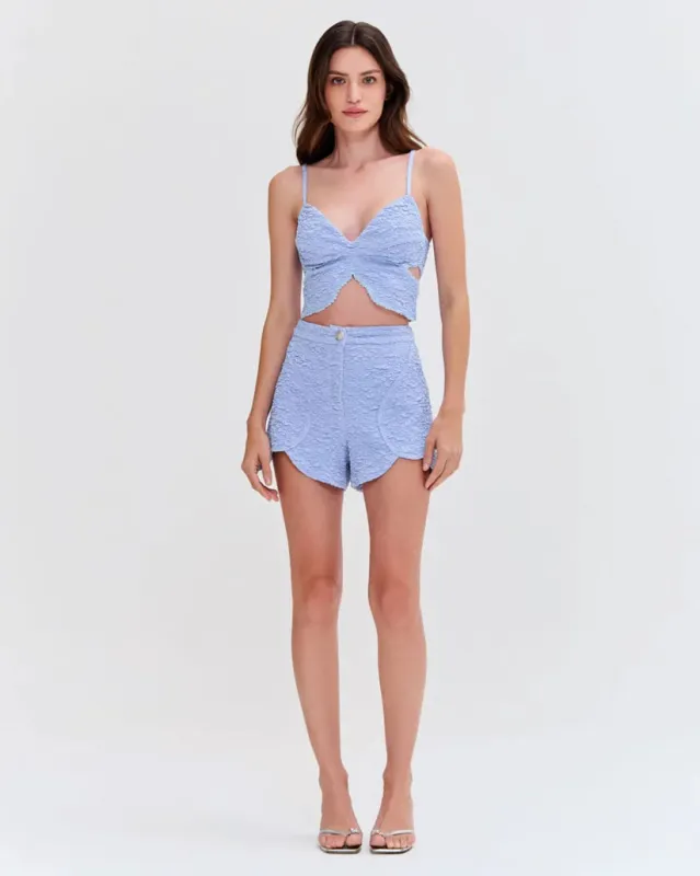 Patbo - Papillon Jacquard Butterfly Short - Blue made by Jessie Boutique