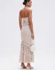 Patbo - Flower Crochet Skirt - Beige sold by Jessie Boutique